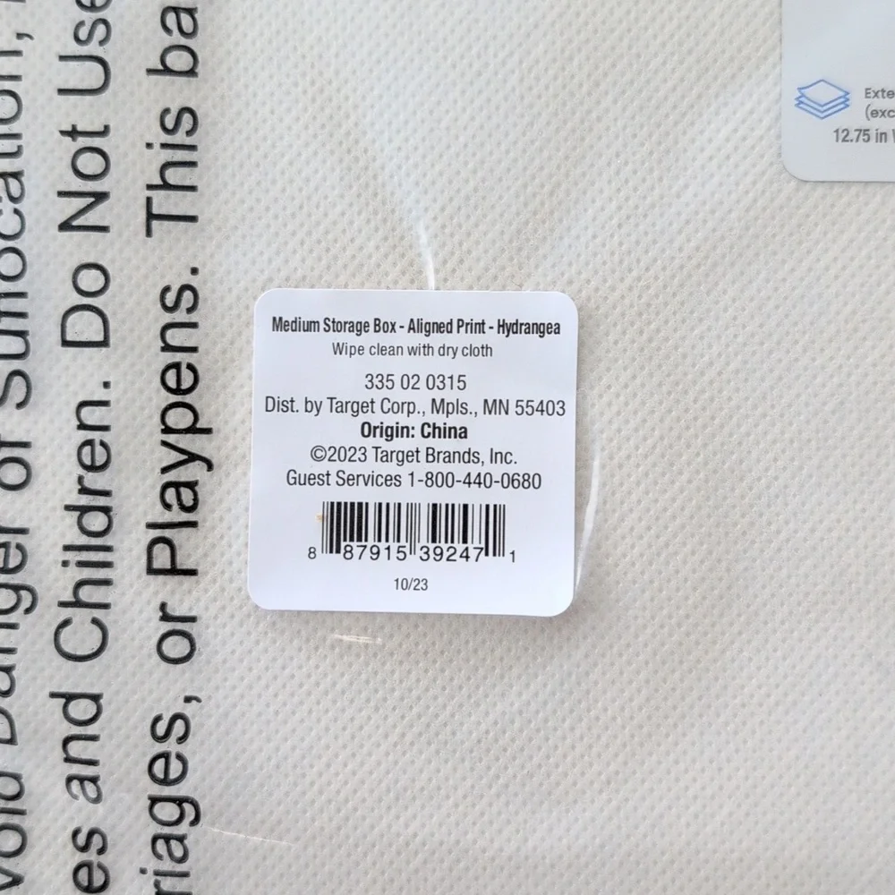 NWT Rifle Paper Co x Target Medium Hydrangea Storage Box LIMITED EDITION - Picture 6 of 7